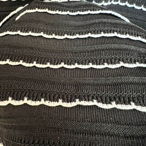 Michael Kors Scalloped-Stripe Sweater Dress - Picture 10 of 14